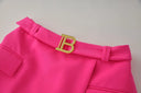 Two-Piece Skirt Set in fuchsia