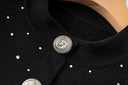 Rula Long Sleeve Wool Jeweled Sweater