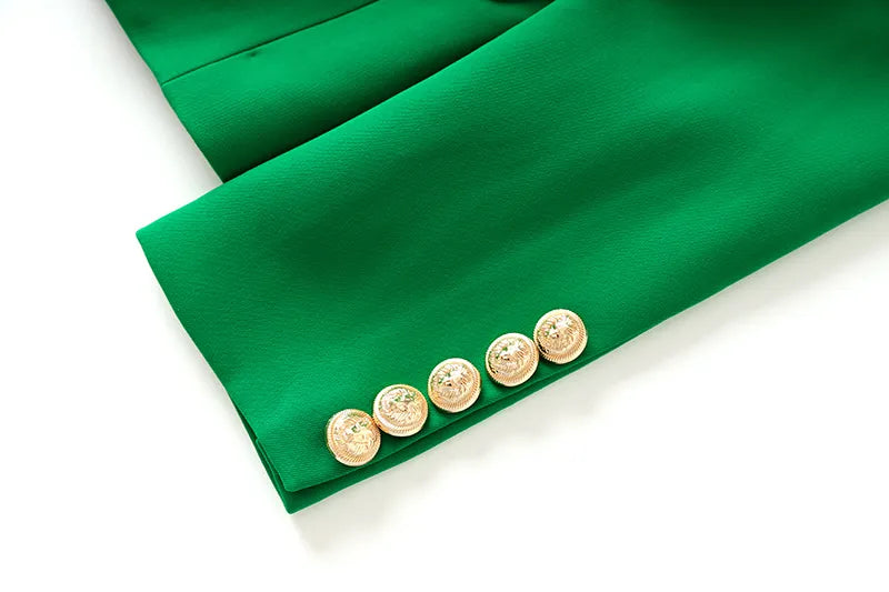 Two-Piece Skirt Set in green