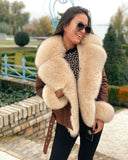 GIACCA IN VERA PELLE CON PELLICCIA DI VOLPE JOY