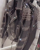 GIACCA BIKER IN VERA PELLE IN NERO
